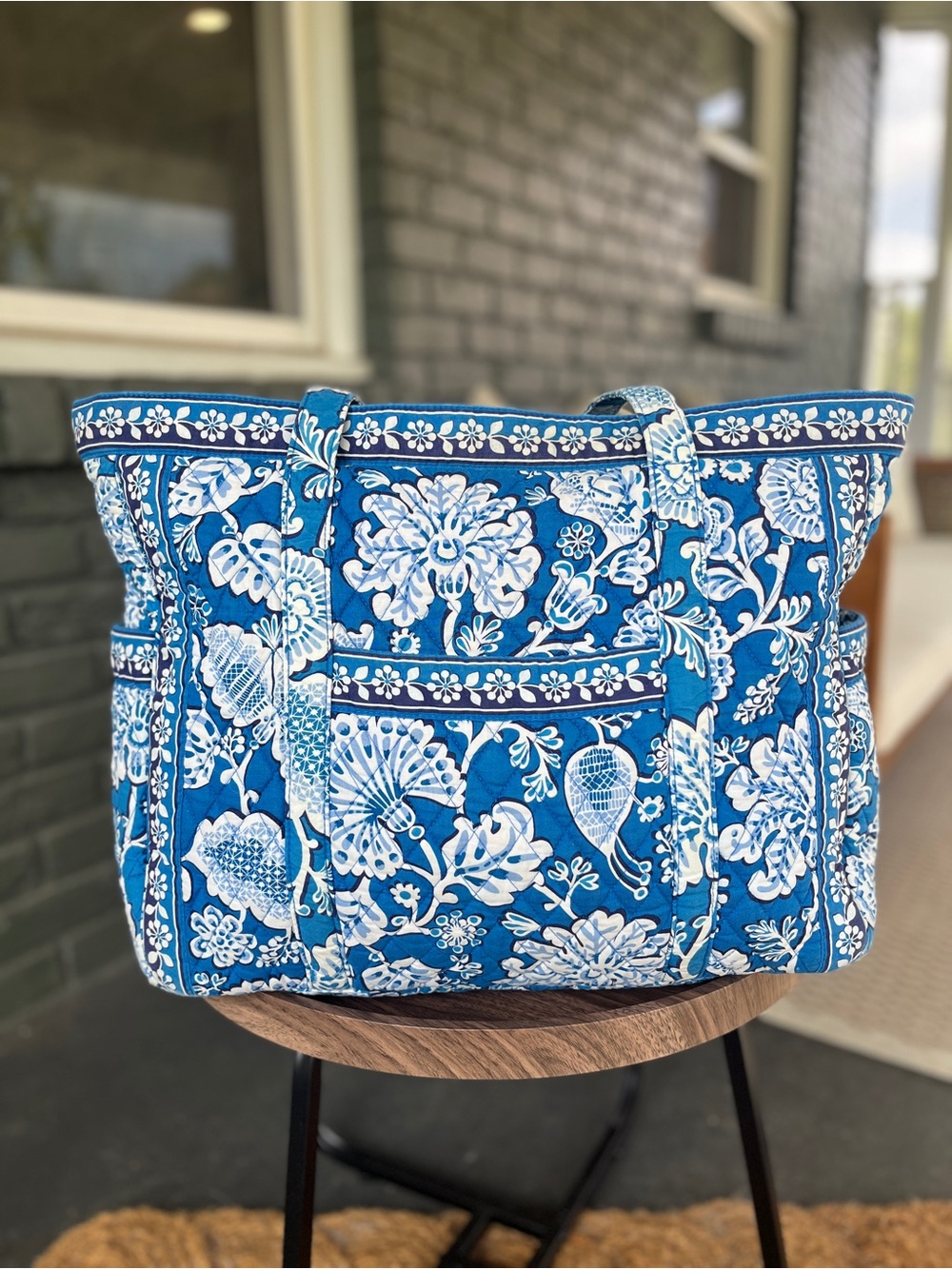 Vera Bradley Blue Lagoon XL Tote Bag